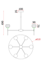 Люстра Freya FR5236PL-06BS