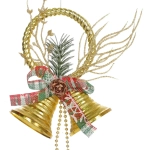 Украшение новогоднее «Сказочный звон» 12*30 см, Золото