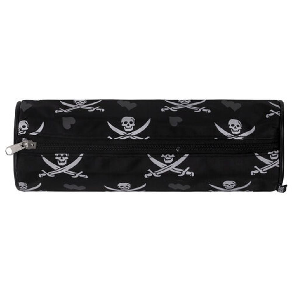 Пенал-косметичка BRAUBERG для учеников начальной школы, черный, пираты, 20х7х7 см, 223273