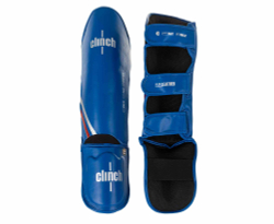 Защита голени и стопы Clinch Shin Instep Guard Kick 2.0 синяя C521N