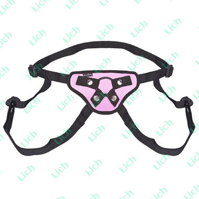 Черно-розовые трусики для страпона