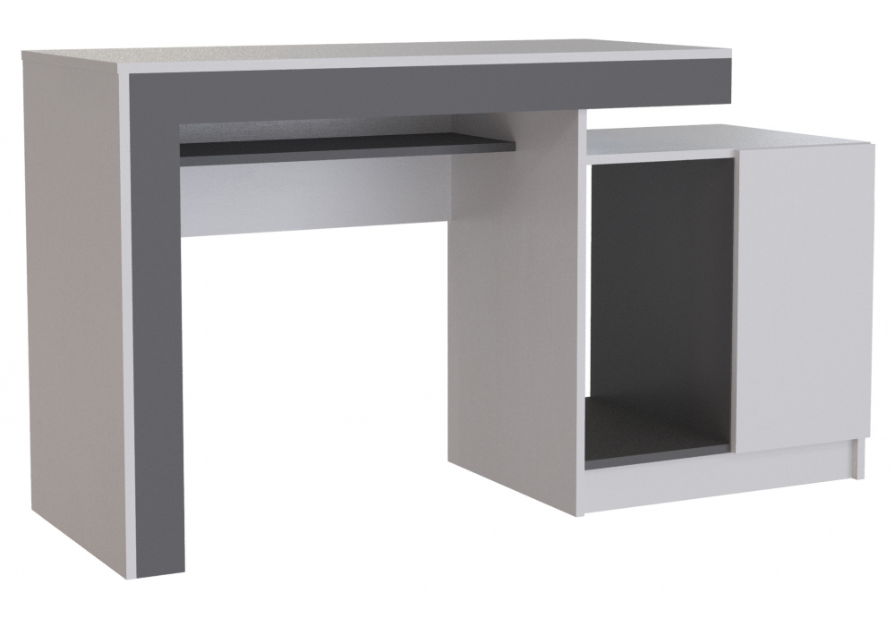 Мебель для гостиной Woodville Модена комплектация 5 белый, графит