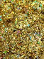 Хлопья - слюда 88807 Золото голографик - для литья изделий и творчества