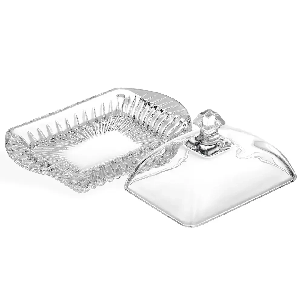 МАСЛЕНКА "MUZA CRYSTAL" 17,5*10,5 СМ. ВЫСОТА=9 СМ