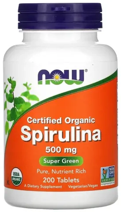 Spirulina таб., 500 мг, 250 мл, 138 г, 200 шт.