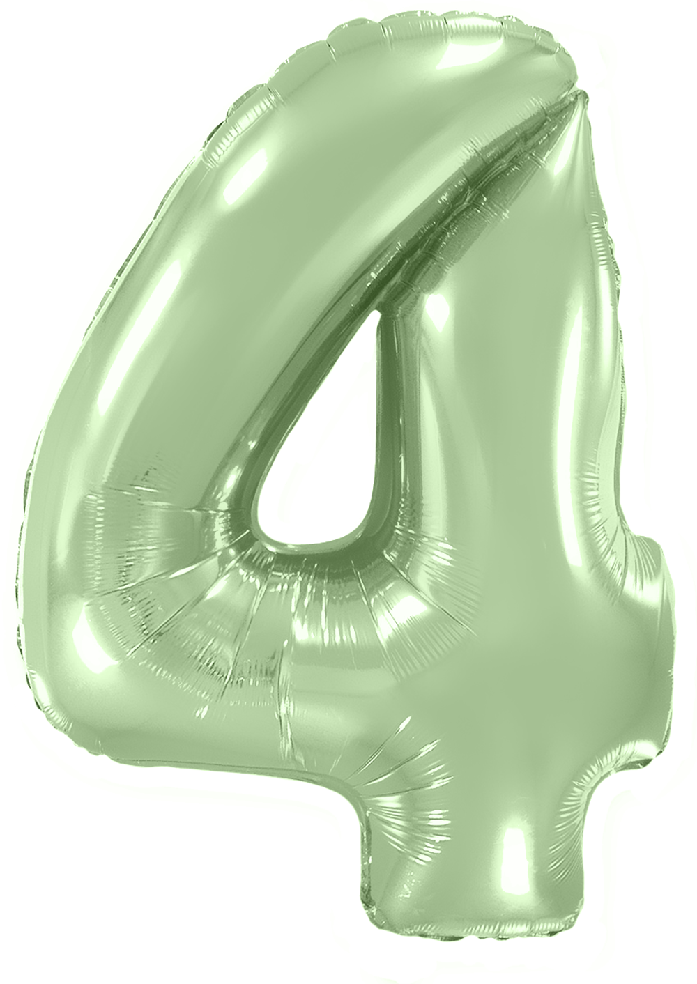FM Шар 40'' / 102 см "Цифра 4" Мятный Макарунс (БГ-60)  Изображение2