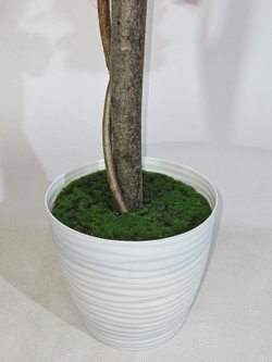 Сакура искусственная 110см розовая в кашпо