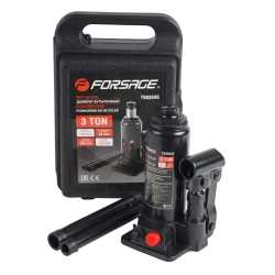 Домкрат бутылочный с клапаном 3т (h min-110мм, h max-330м) в кейсе Forsage F-T90304S(DS)