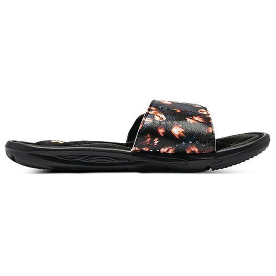 Under Armour Ignite 6 Graphic Strap Slide 'Black Afterglow'