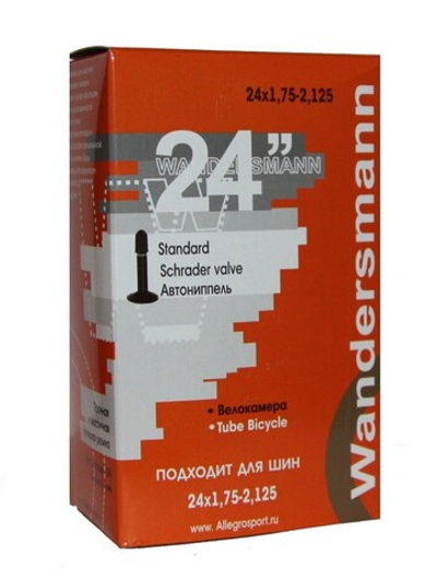 Камера велосипедная 24х1.75-2.125 прямой ниппель