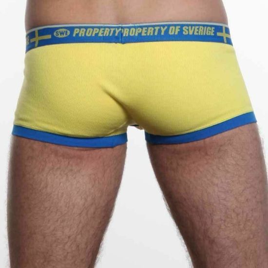 Мужские трусы хипсы желтые Aussiebum Patriot Property of Sweden AB00122