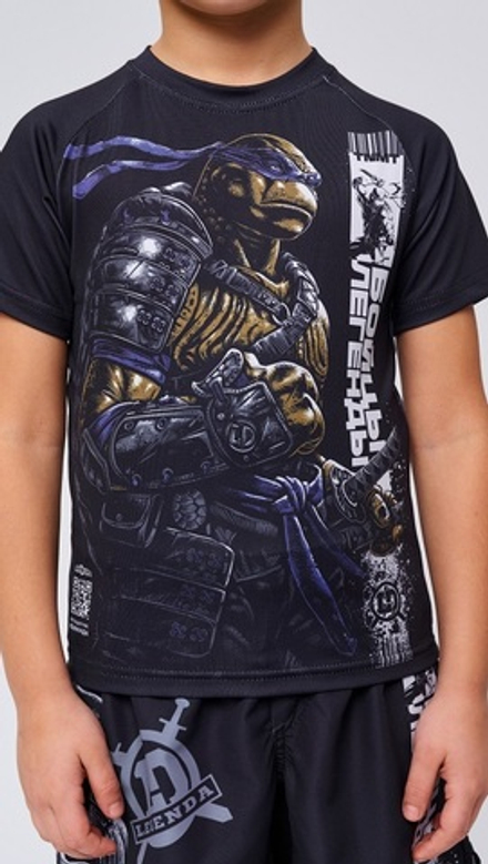 Футболка детская LEGENDA Turtle Dry-fit T-shirt черная