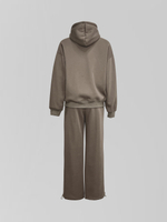 Спортивный костюм-тройка 23367 из зип-кофты, прямых штанов на кулиске и жилета