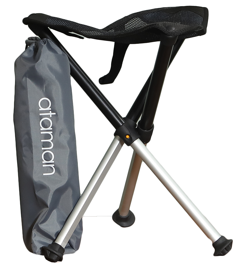 Стул тренога Атаман (C) черный AM1203 65 см