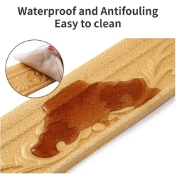 Самоклеящаяся линия для отделки стен, линия для каркасного плинтуса, 10м*8см*4мм, белая