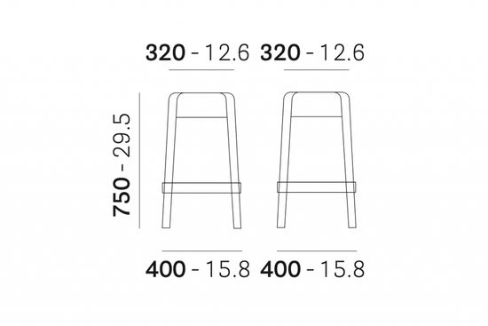 Табурет барный прозрачный Rubik