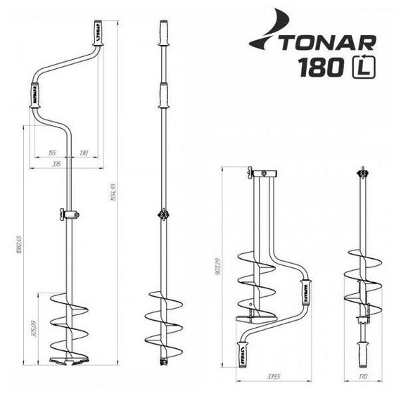 Ледобур Тонар ЛР-180Д (левое вращение) LK-180LD