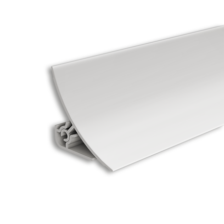 Плинтус для столешницы 25 мм Идеал - 002-0 Светло-серый глянцевый