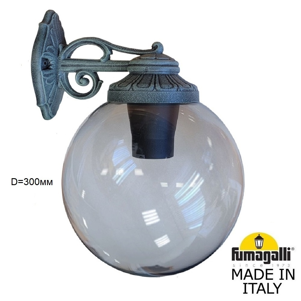 Уличный настенный светильник Fumagalli GLOBE 300 G30.131.000.VZF1RDN
