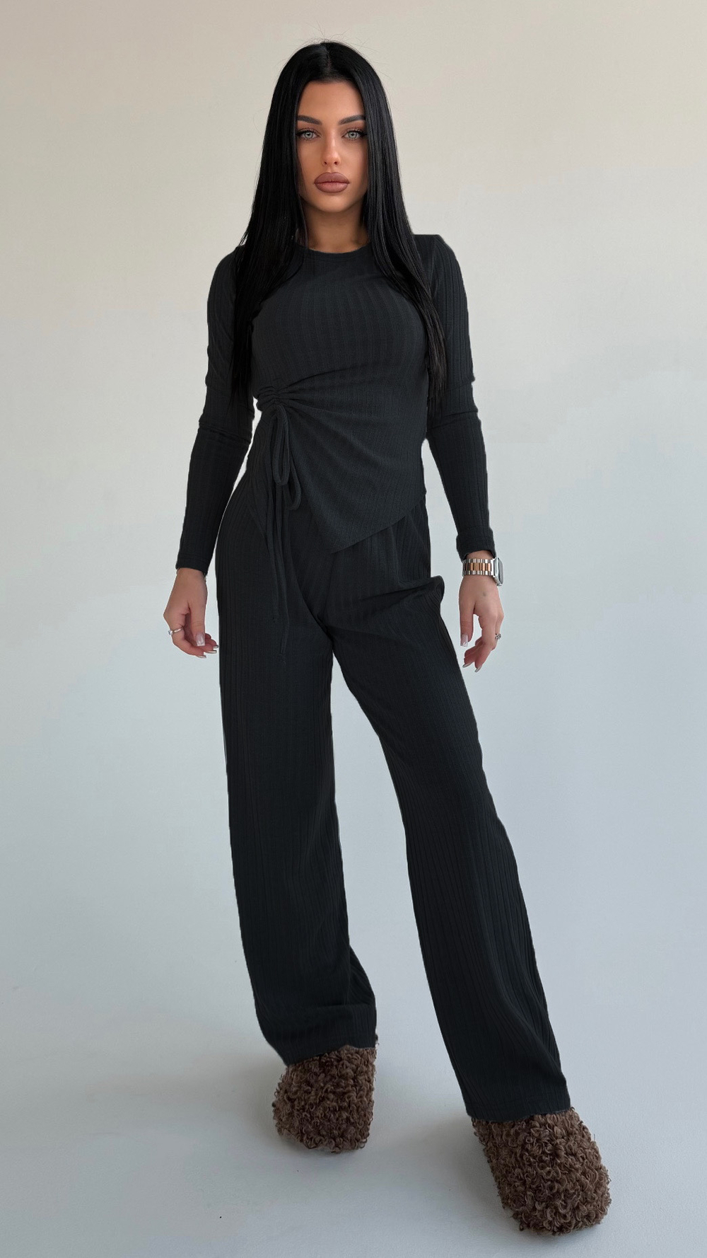 Костюм двойка со сборкой