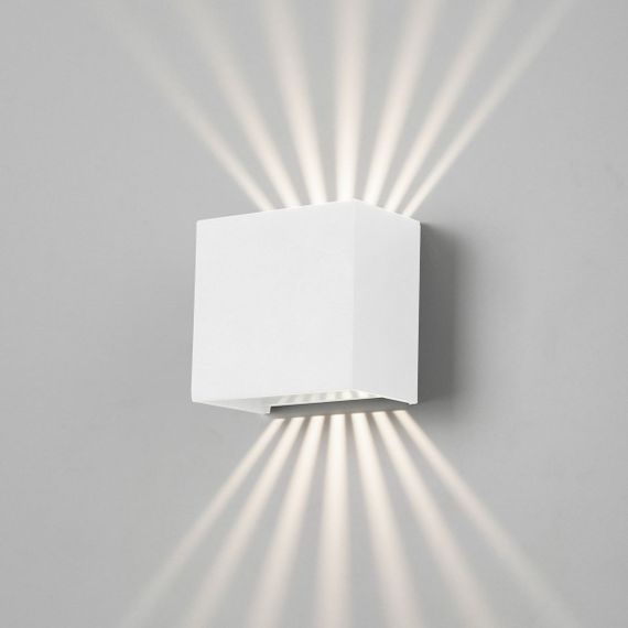Уличный настенный светодиодный светильник Elektrostandard Sole 35149/D белый a058899