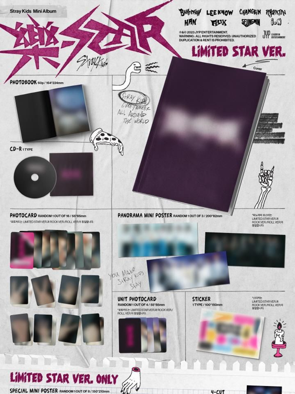Альбом STRAY KIDS - Rock-STAR Mini Album LIMITED STAR Version