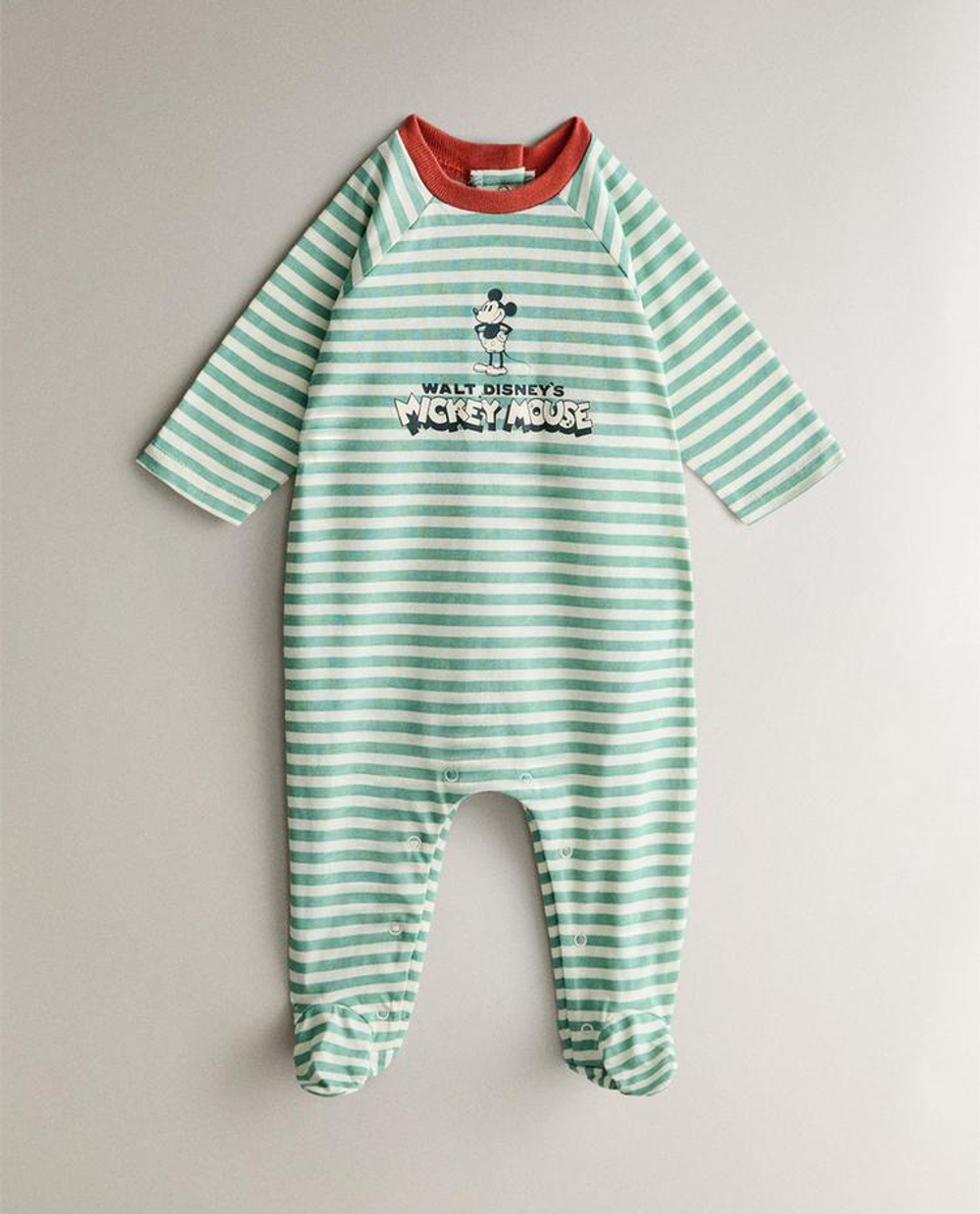 ZARA HOME ДЕТСКИЙ КОМБИНЕЗОН MICKEY MOUSE ©DISNEY, ЗЕЛЕНЫЙ