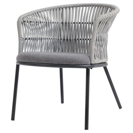 Плетеный стул Haugen, серый