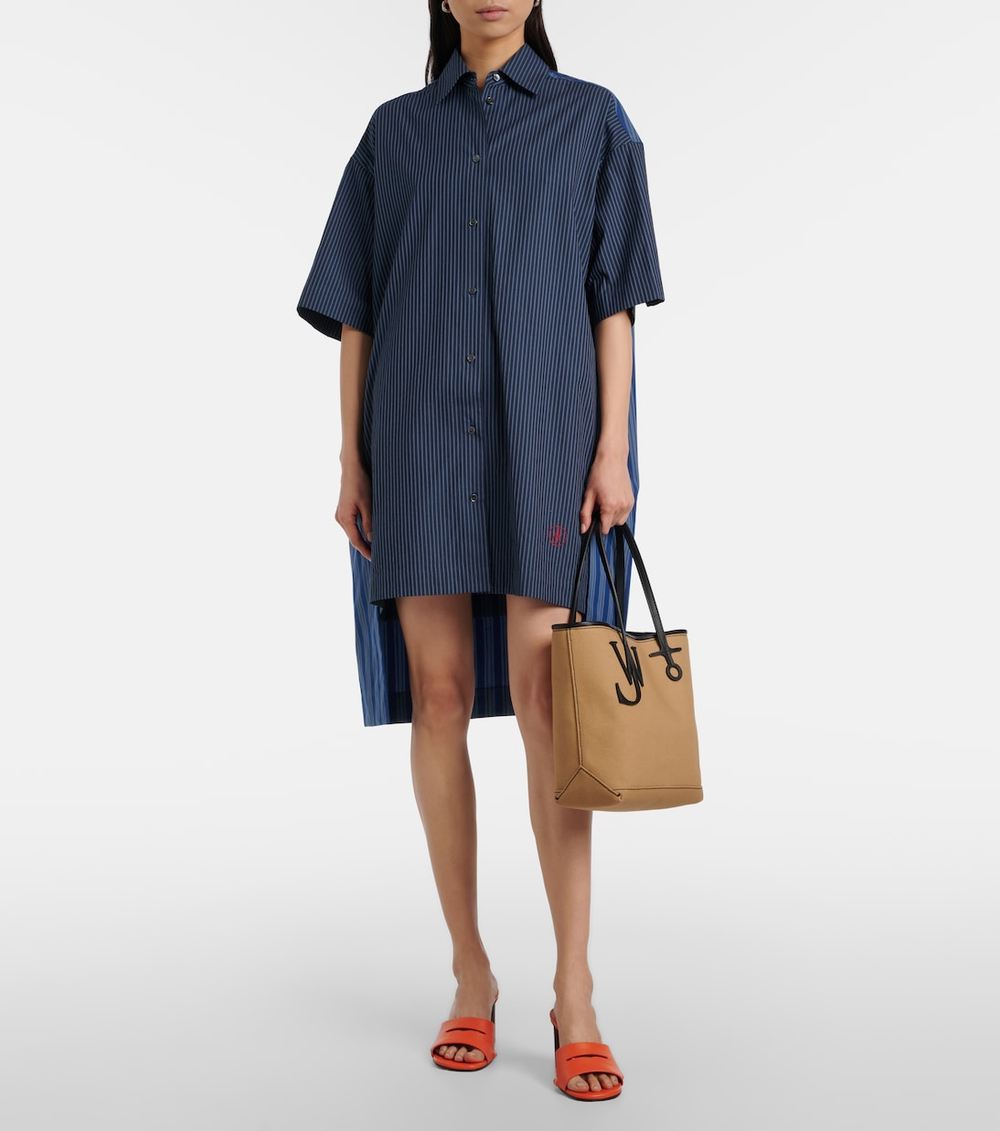 Сумка JW Anderson Leather-Trimmed Canvas Tote Bag