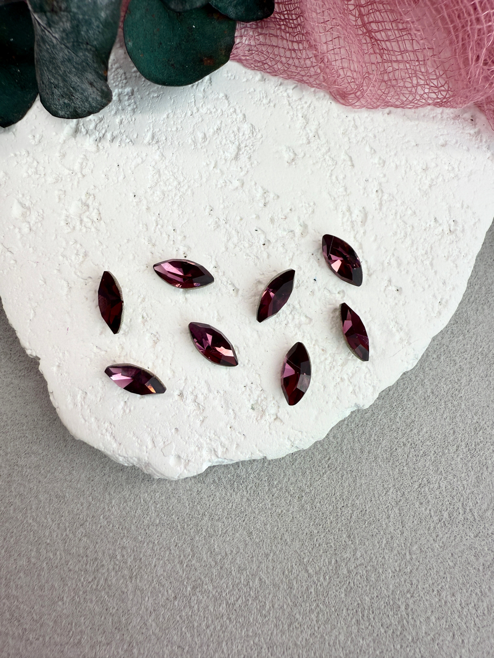 Наветт Navette 10*5 мм, Amethyst