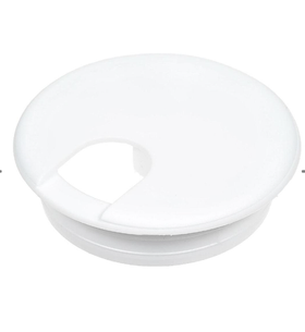 Заглушка для стола кабель-канал пластиковая белая "Element" 1 шт 131110