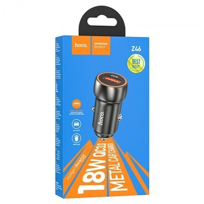 Автомобильное зарядное устройство Hoco Z46, 013343