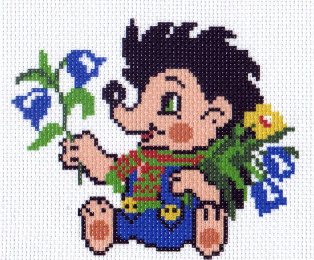 "Веселый ежик"-0030 канва с рисунком