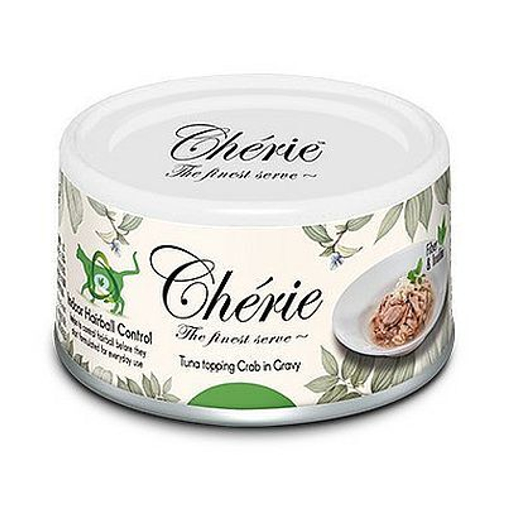 Pettric Cherie Hairball Control ТУНЕЦ С МЯСОМ КРАБА В ПОДЛИВЕ 80 г