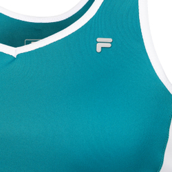 Женская теннисная майка Fila Celia Tank Top Women - Petrol, White