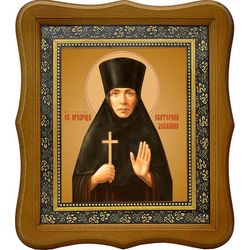 Екатерина Декалина, преподобномученица послушница. Икона на холсте.
