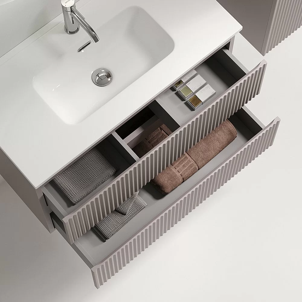 Тумба с раковиной Sancos Snob R SNR80/39SM/CN7026 Doha Soft