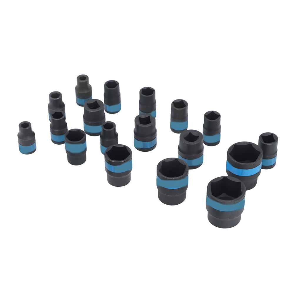 Набор ударных головок 1/2" 24 шт. с воротком / коловоротом / трещоткой под Гайковерт