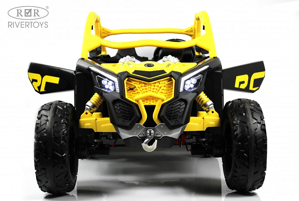 Детский электромобиль RiverToys BRP Can-Am Maverick Y111YY желтый