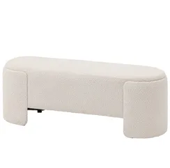 Банкетка Taks 115х41 см, белое букле