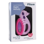 PITUSO Развивающая игрушка-погремушка Уточка (розовый) (свет,звук) 13*9 см