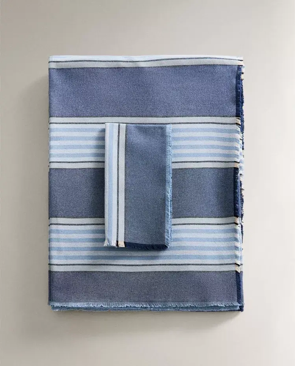 ZARA HOME СКАТЕРТЬ В ПОЛОСКУ, СИНИЙ