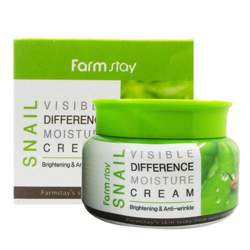 [Farm Stay] Visible Difference Moisture Cream Snail - Увлажняющий крем с улиточным муцином, 100 мл
