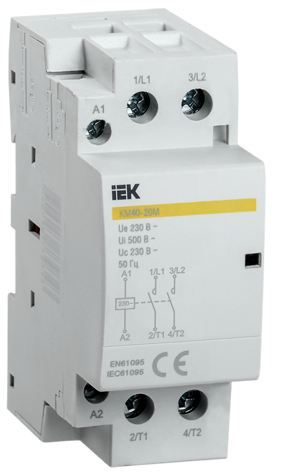 Контактор модульный КМ40-20М AC IEK