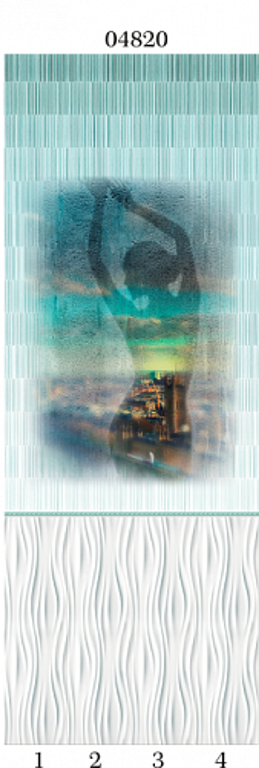 Панель ПВХ фотопечать 3D Panda Грация 2700х250 мм