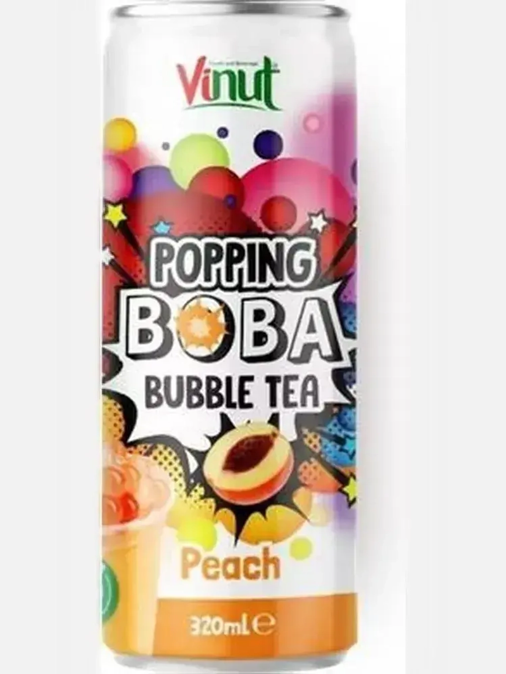 Холодный чай Bubbles of love Персик с желейными шариками, 320 мл