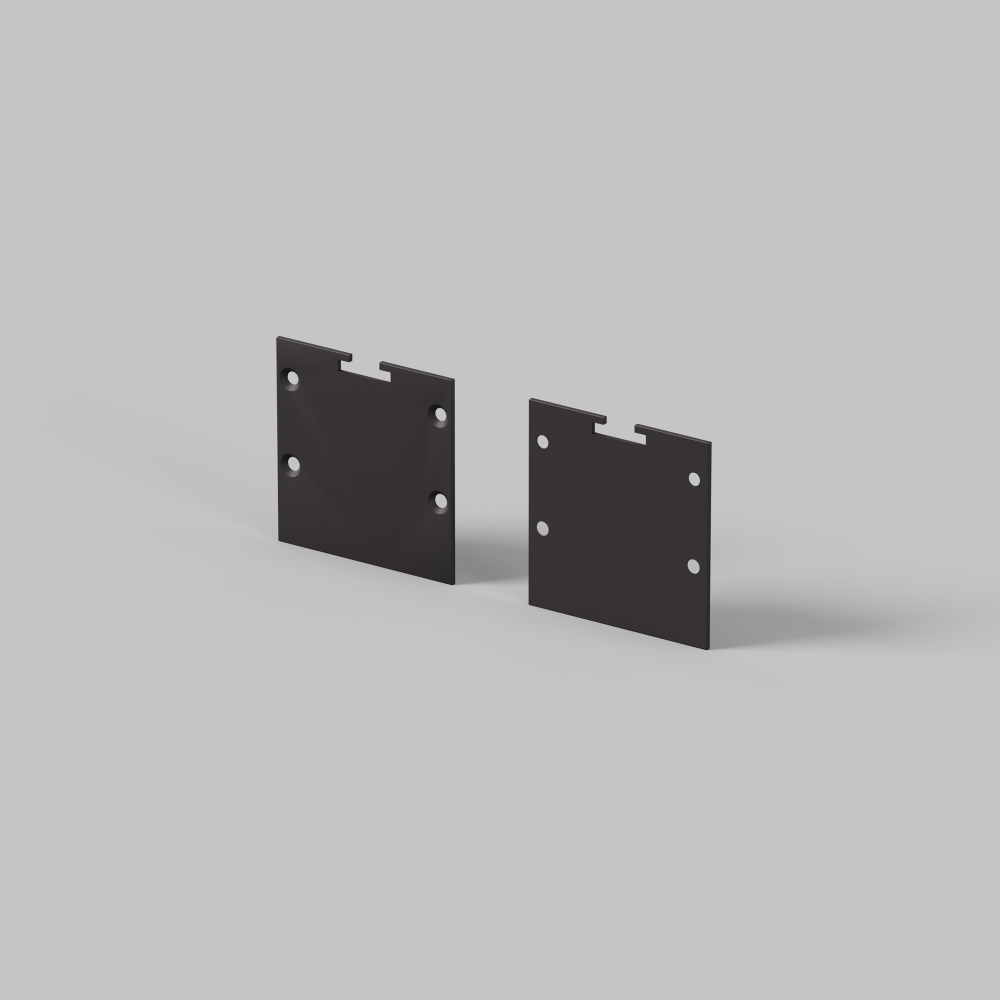 Комплект заглушек Maytoni (для профиля 35×35) 2 шт., ALM-3535BT-B-EC 642038