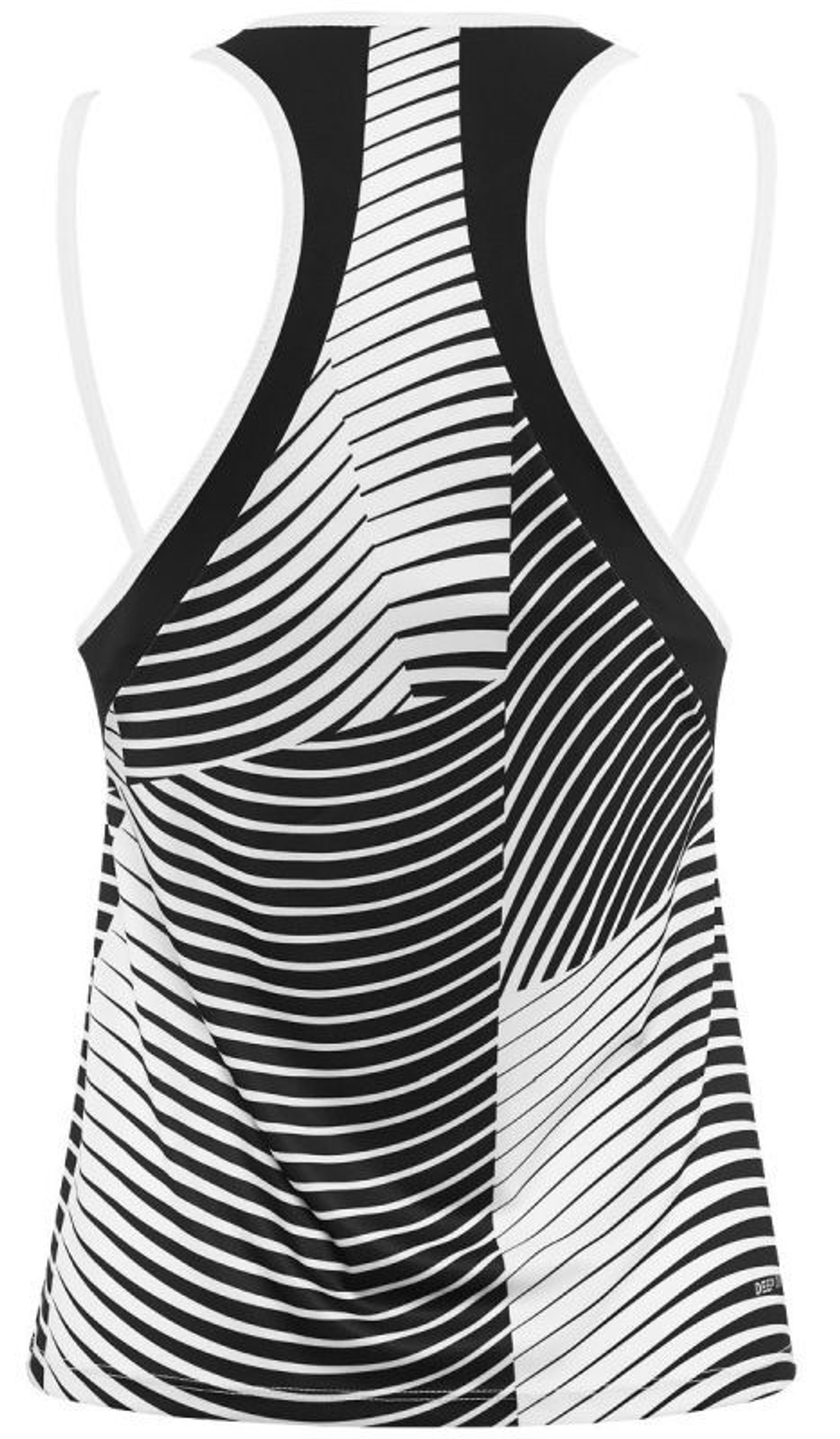 Женский топ теннисный Lotto Top Ten W II Tank PRT PL - bright white/all black