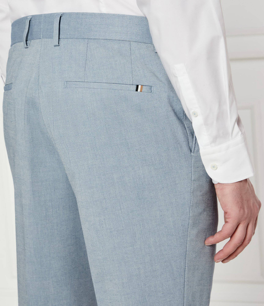 Брюки H-Genius-252 BOSS BLACK - голубой(50540837)