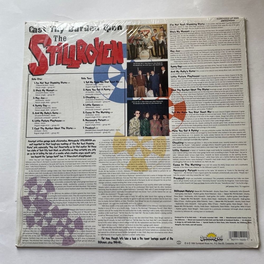 Винтажная виниловая пластинка LP The Stillroven Cast Thy Burden Upon The Stillroven (США 1996)